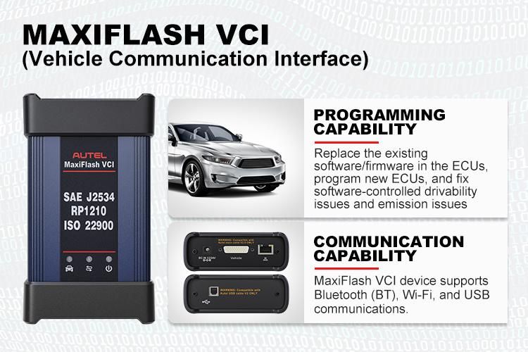 Autel Maxisys Ms909 with Intelligent Bi-Directional Diagnostic Scanner Dtc 26 Services Reset ECU Coding Maxiflash Vci Can Bus Autoscan Vin/Licence