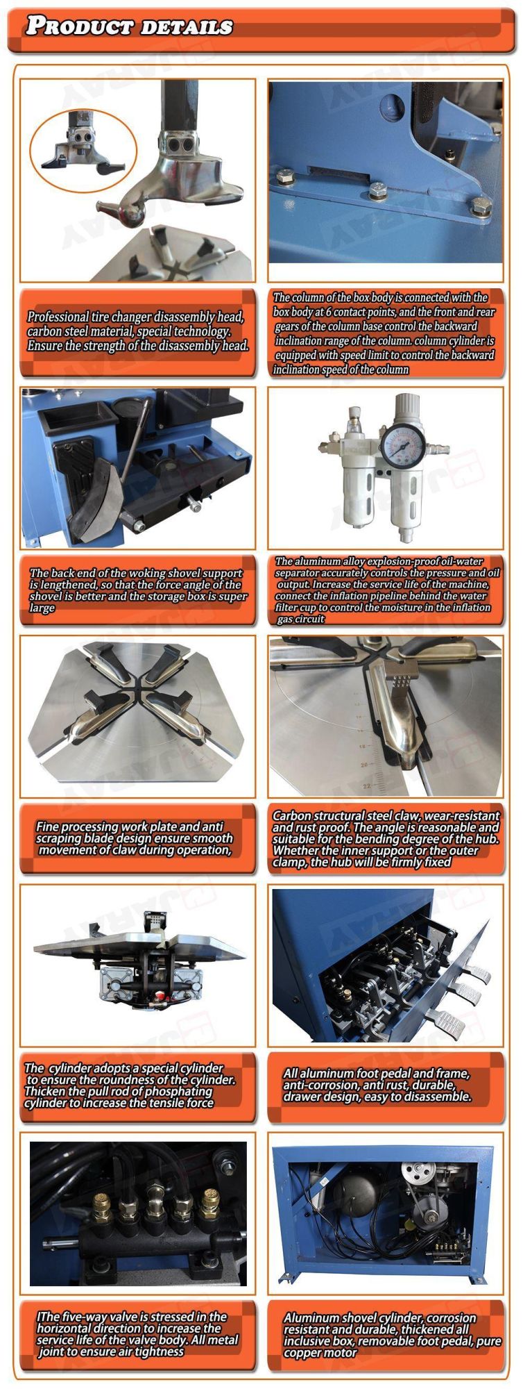 CE Certification, Manufacturer Direct-Selling Tire Disassembly and Assembly Machine, Tire Replacement Machine Tire Changer