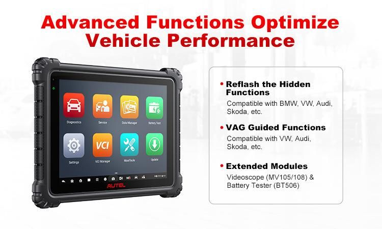 2022 New Autel Maxisys Ultra Lite Automotive Car Diagnostic Tool with Maxiflash Vci No IP Limitation Upgrade of Ms909/ Elite II