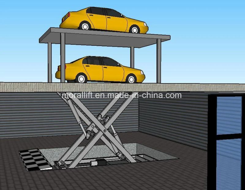 Hydraulic 2 Layer Residential Car Parking Stacker