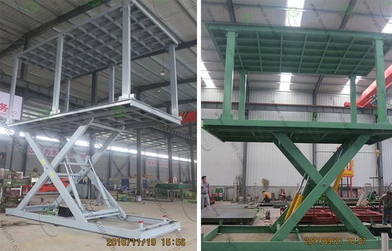 Scissor Type Underground Parking Car Lift