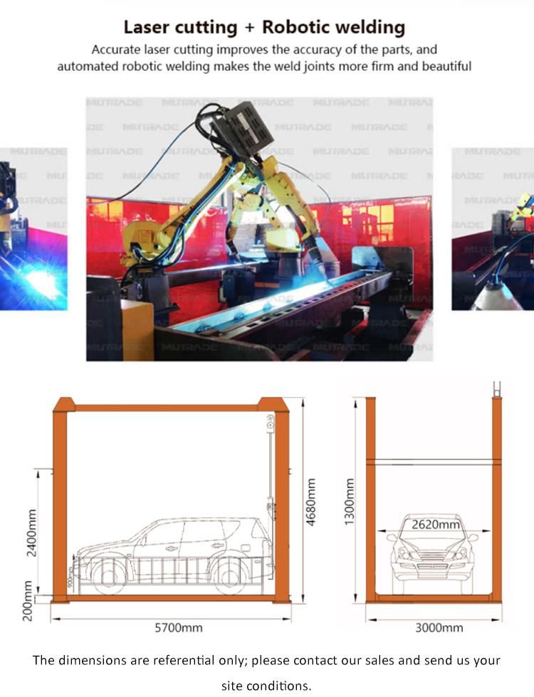 4 Post Platform Four Post Vehicle Elevator Hydraulic Car Lift