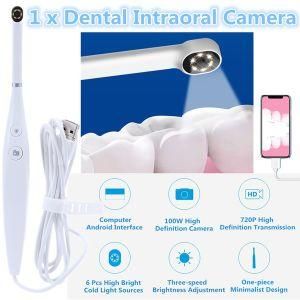 USB Oral Inspection Intraoral Camera Waterproof LED Light 720p HD Endoscope Teeth Whitening Kit for Dentist Video Dental Tools