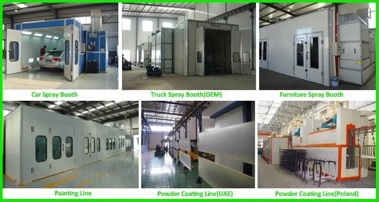 Car Spray Booth with Options of Electric Heat and Diesel Heat Types