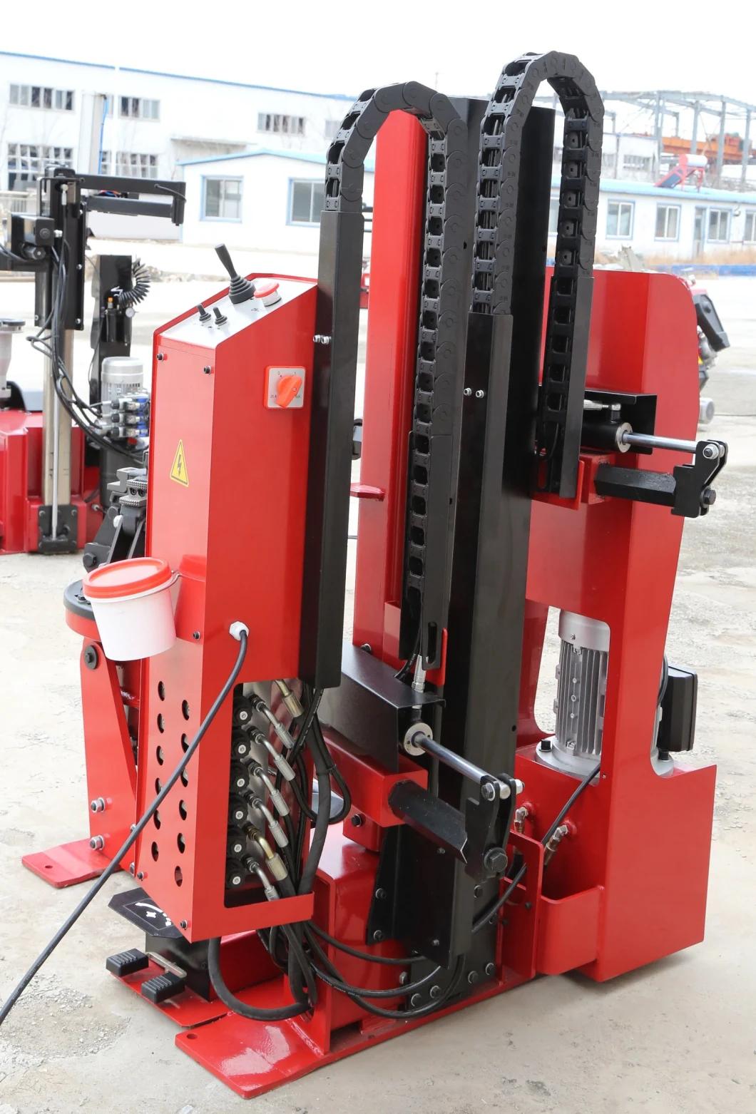 Vertical Design Heavy Duty Semi Automatic Pneumatic Tyre Changer for Truck Repair