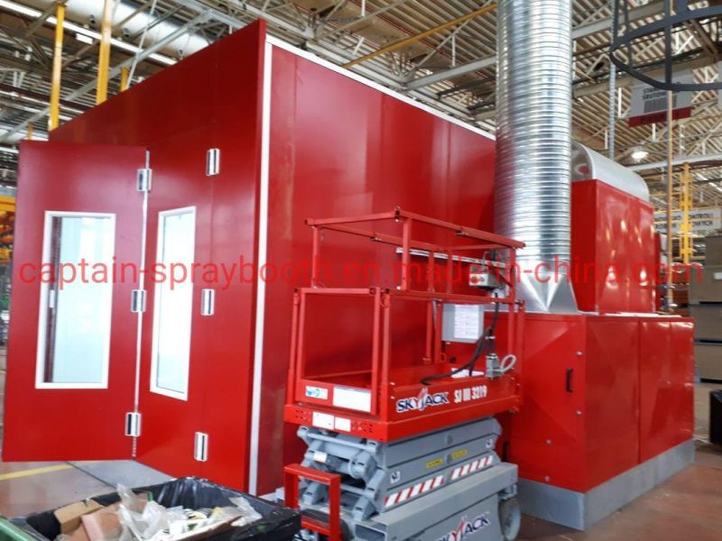 Europe Popular Model Top Fan Box with Steel Structure Car Spray Booth / Paint Booth