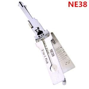 Original Lishi Ne38 2 in 1 Locksmith Tool Auto Pick and Decoder