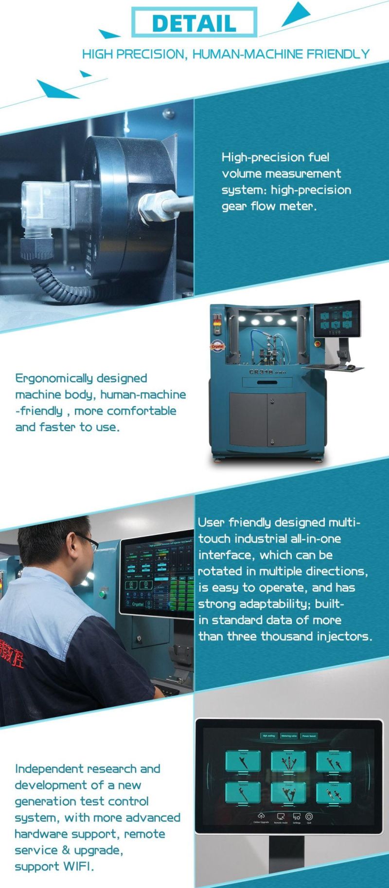 Crystal Cr318-PRO Common Rail Test Bench