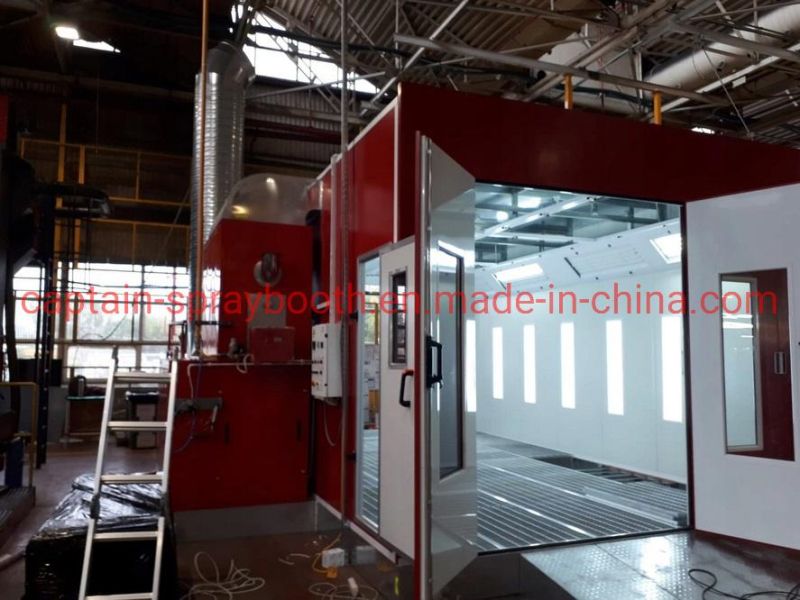 Europe Popular Model Top Fan Box with Steel Structure Car Spray Booth / Paint Booth