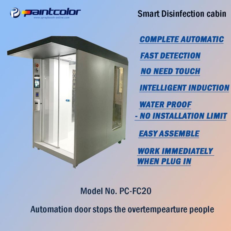 Waterproof Disinfectant Cabin in Outdoor for Body Disinfection