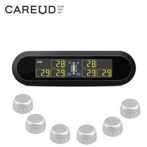 Careud T650 Solar Energy TPMS Business RV Family Travel Trailer Wireless Tire Pressure Monitoring System TPMS Black