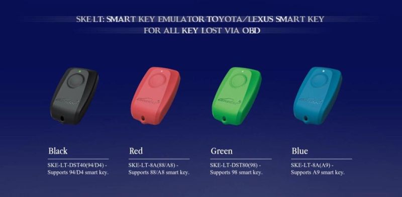 Lonsdor K518ISE Programmer Plus Ske-It Smart Key Emulator 5 in 1 Set Full Package Get 2PCS Free Lonsdor FT01 Series Toyota Smart Key