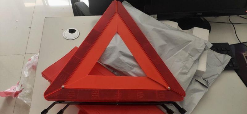 Car Triangle Warning Traffic Safety Sign Red Reflective Warning Triangle