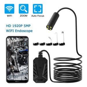 5MP WiFi Auto Focus Endoscope 2594*1944 Semi-Rigid Snake Inspection Camera IP68 Waterproof with 2300mA Battery for Ios/Android