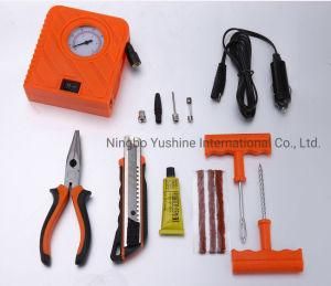 12V Portable Tire Inflator Repairing Kit for Car Motorcycle Bicycle