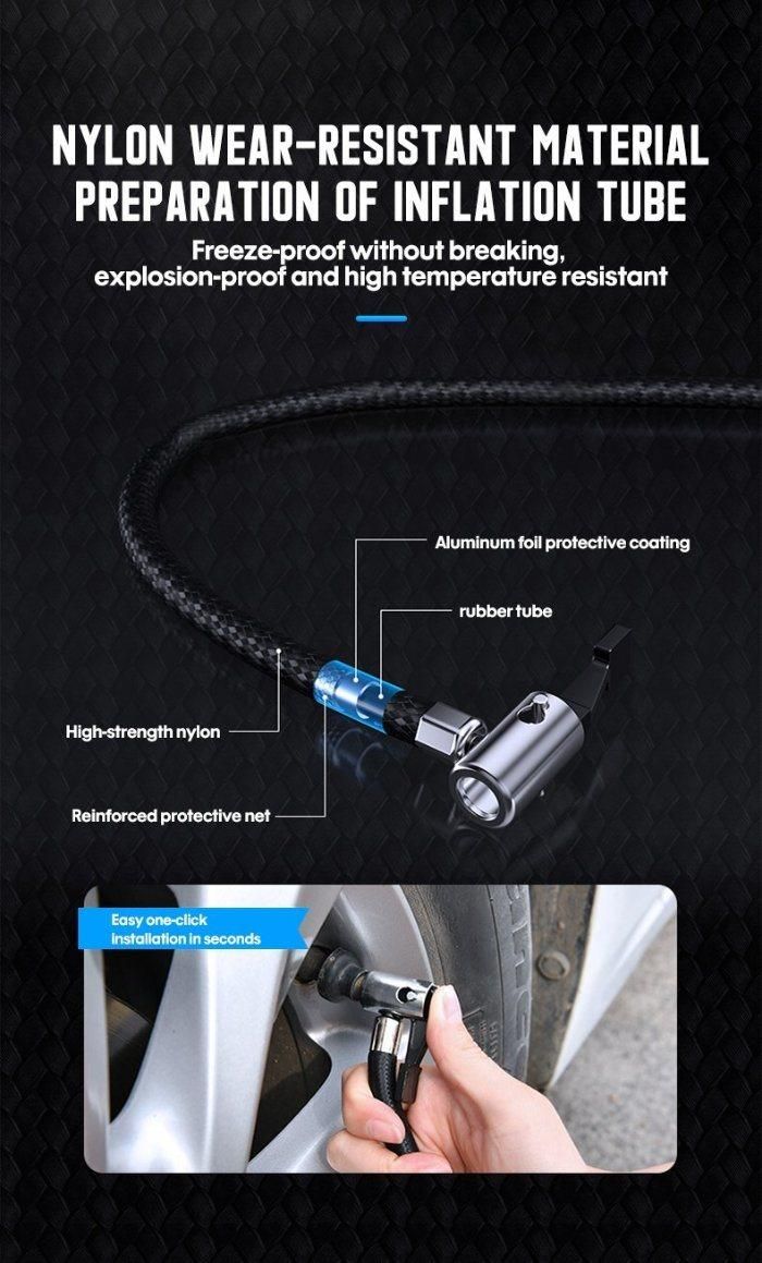 150psi Portable Auto Exterior Accessories Tyre Inflator LED Digital Lighting for Electric Balloon Car Air Pump