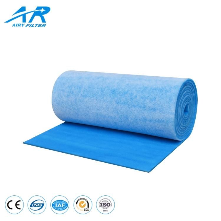 Blue and White Polyester Pre Air Filter for Spray Booth