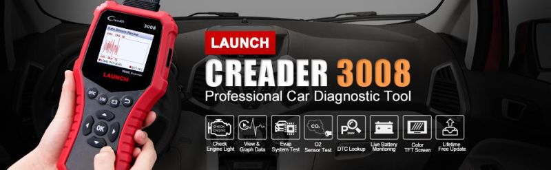 Engine Tester Auto Diagnostic Scanner Launch CR3008 Full OBDII Functions