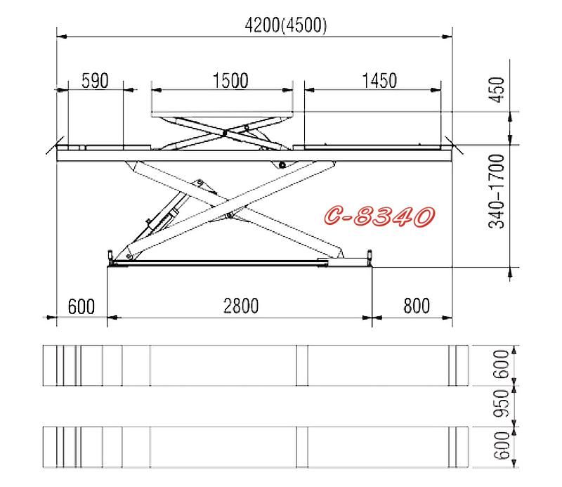 Vico Scissor Lift Hoist Vehicle Equipment Wheel Alignment Lift