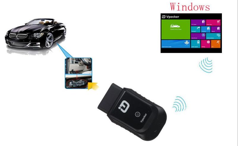 Vpecker Easydiag Windows 10 Wireless Obdii Full Diagnostic Tool with Special Function