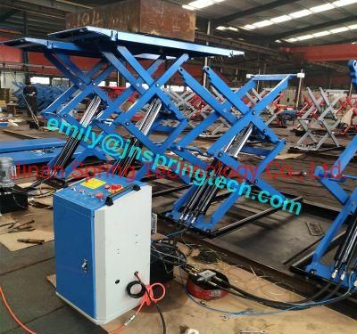 Scissor Car Lift Designed on Ground Suitable for Home, 4s Shop with Good Quality