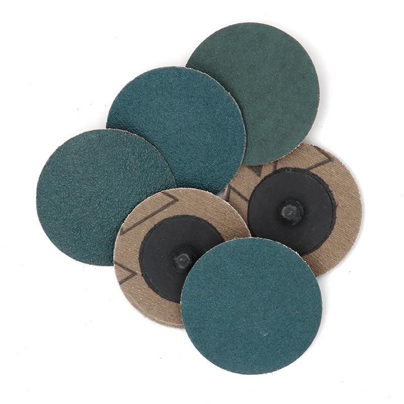 2" 50mm Quick Change Roll Lock Zirconium Corundum Green Surface Conditioning Sanding Abservice Disc