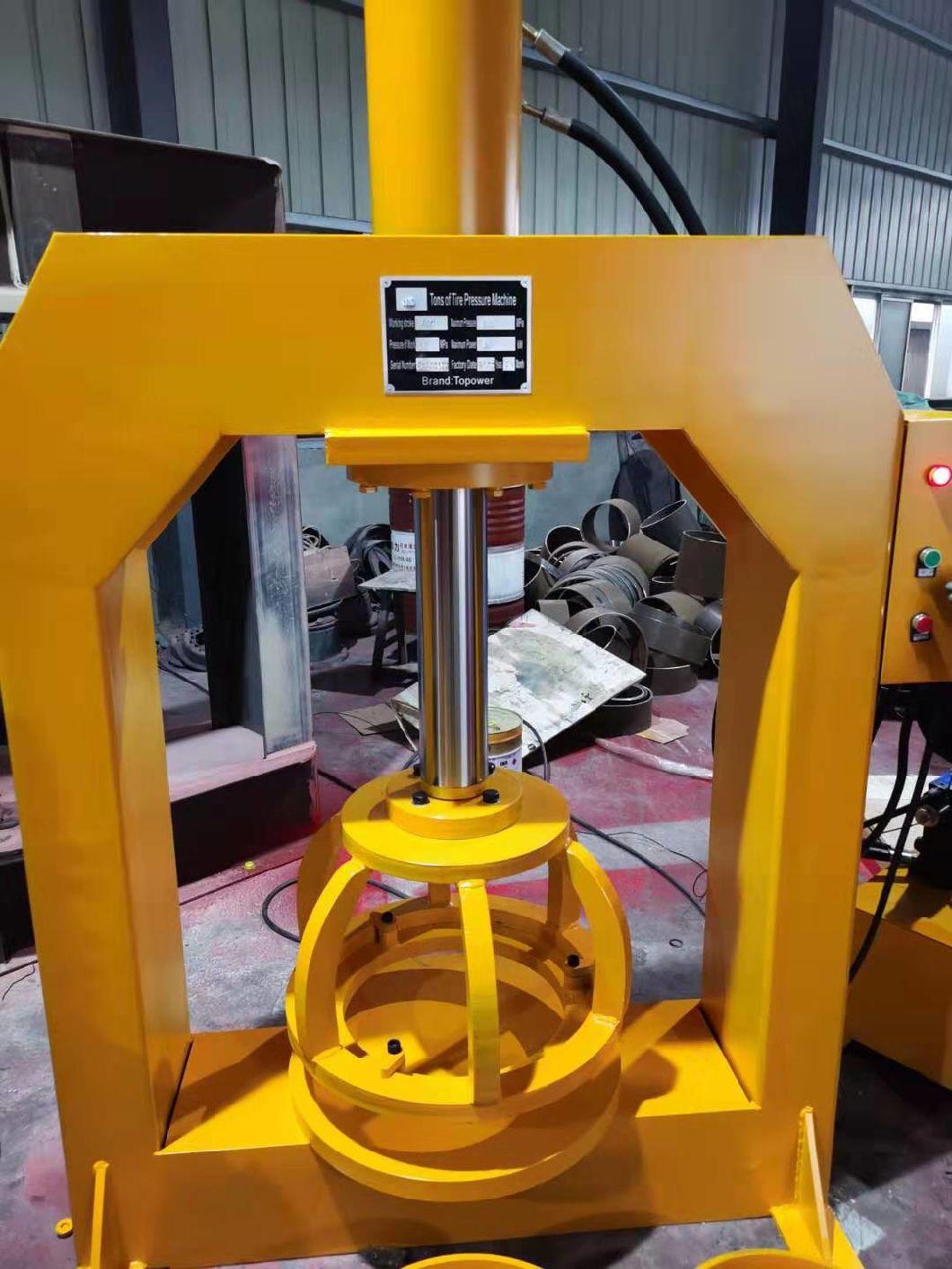 Hydraulic Forklift Solid Tyres Pressing Machine