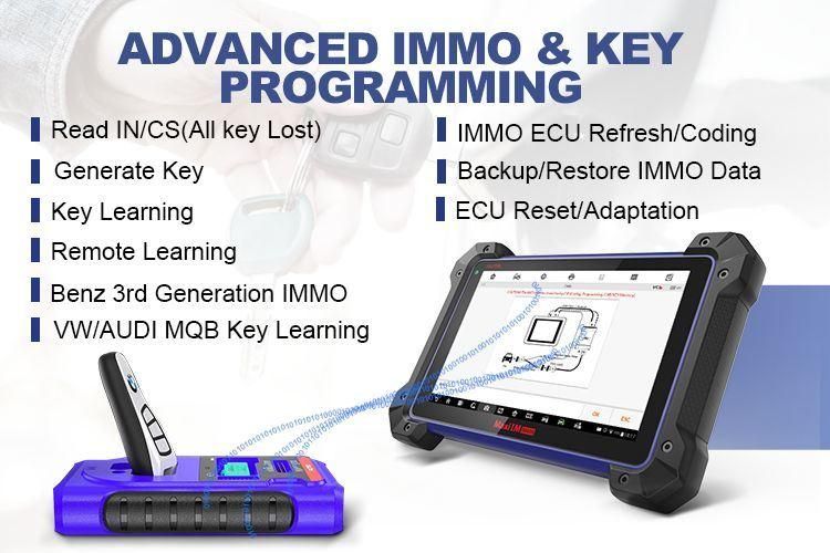 2020 Car Key Programmer 2021 Advanced Smart Car Key Diagnostic Machine for All Cars Autel Im608