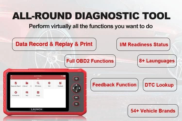 Original Launch X431 Crp909X Same as Launch X431 Crp909e Full Systems Car Scanner 1 Year Free Update Online