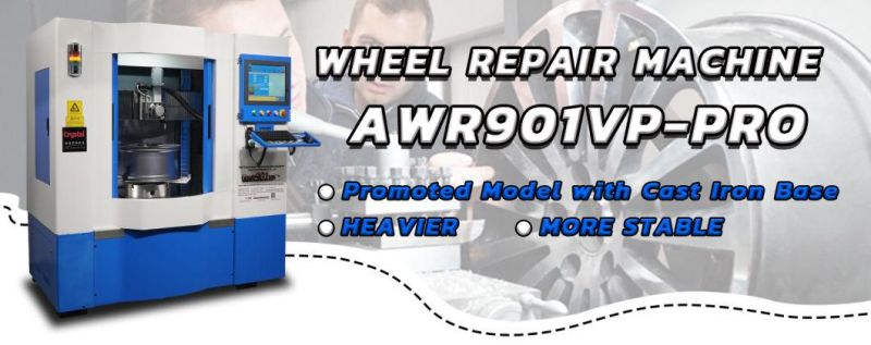 Vertical Mag Wheel Repair CNC Rim Repair Machine Awr901vp-PRO