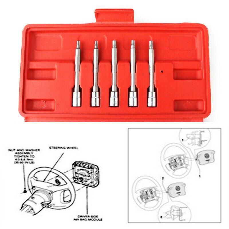 Viktec 12PCS Universal Car Airbag Removal Tools Kit Airbag Demontage Set for Body Repair Equipment