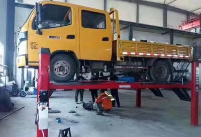 Wheel Alignment Four Post Car Hoist with Secondary Hydraulic Jack