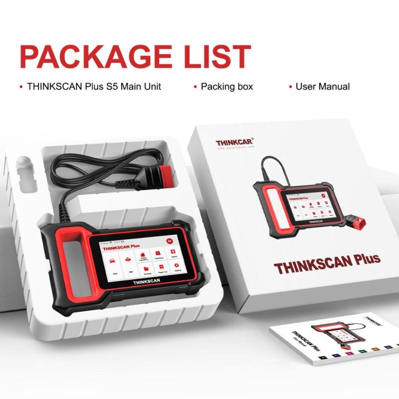 Thinkcar Thinkscan Plus S5 OBD2 Car Scanner Engine Scan ABS Airbag Transmission System OBD 2 Diagnostic Scanner Automotive Tools