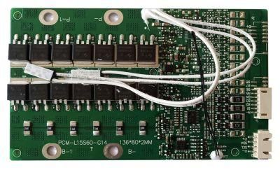 Smart BMS 4s 8s 10s 12s 14s 15s for LiFePO4 Battery 12V 24V 100A/120A/150A/200A with Bt/Uart/RS485/Canbus/Smbus and Cell Balance Function