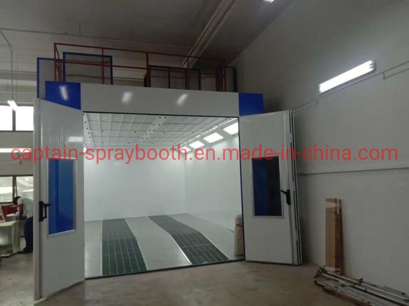 Oil Heating Build-in Ramp Auto Spray Booth /Paint Booth / Paint Cabinet