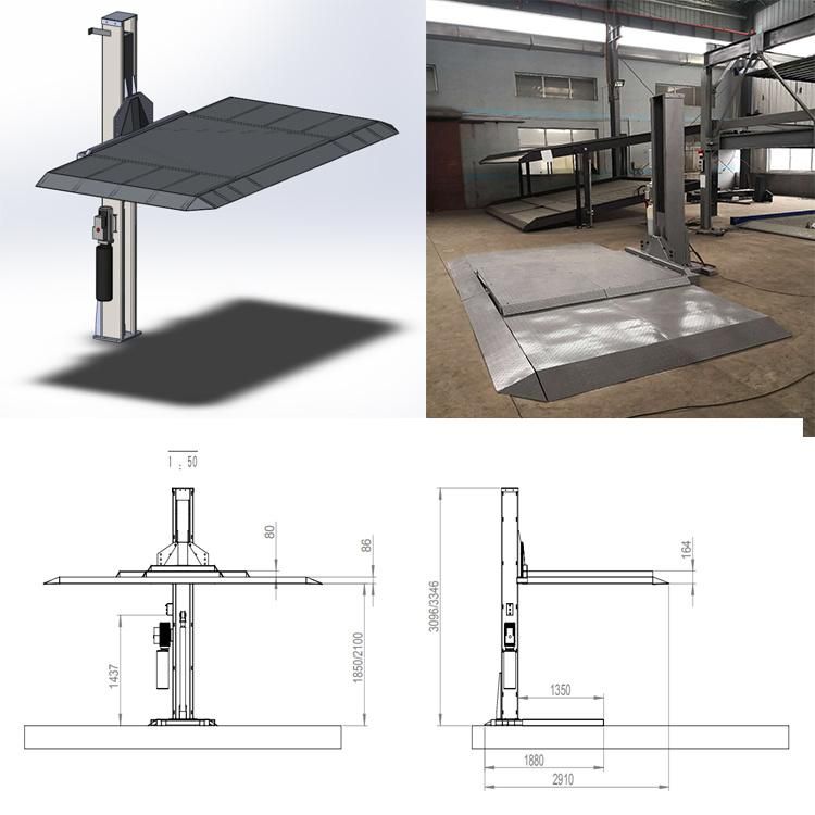 Single Post Hyraulic Car Parking Lift