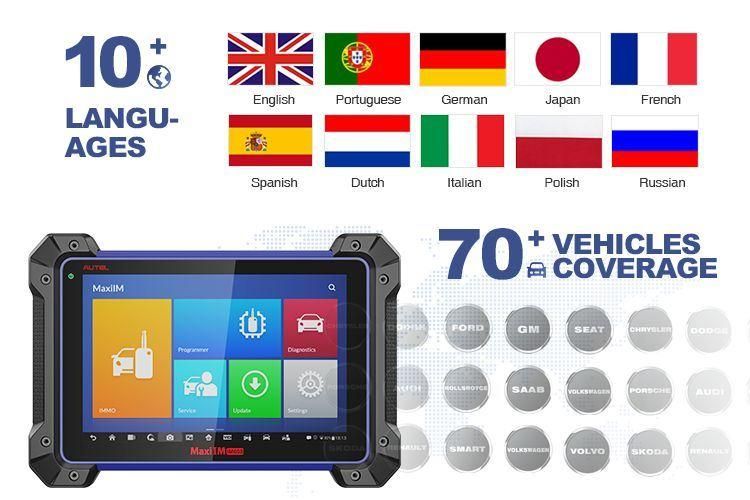 Autel Universal Auto Key Maxisy Im608 Key Programmer Vehicle Diagnostic Machine for All Cars Escanner Auro Otoys Im100 Imm ECU Reset Adaptation Refresh Coding