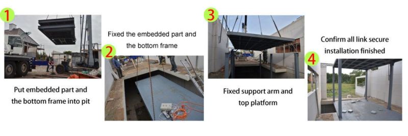 Hydraulic Submersed Car Lift Platform with CE