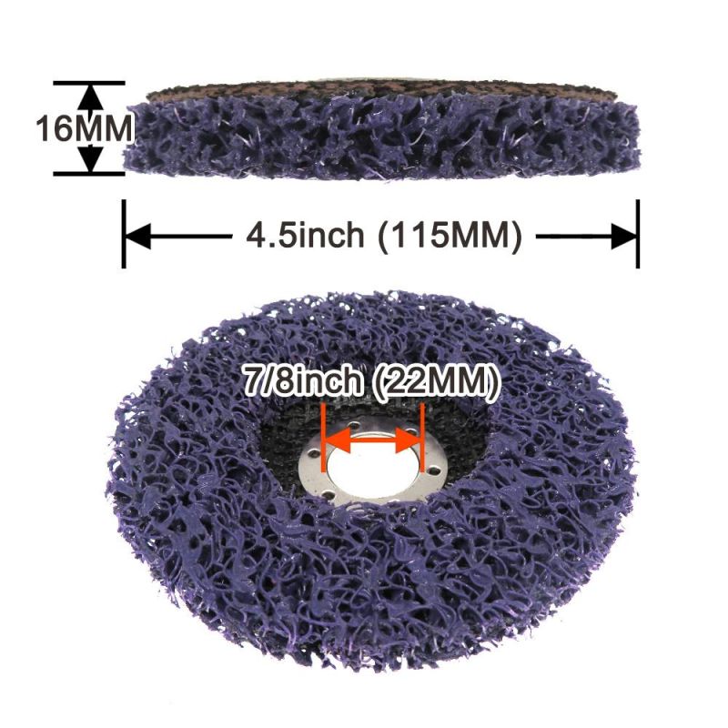 4.5 Inch 115mm Benchmark Abrasives Roll Lock Easy Clean and Strip Discs for Polishing & Grinding