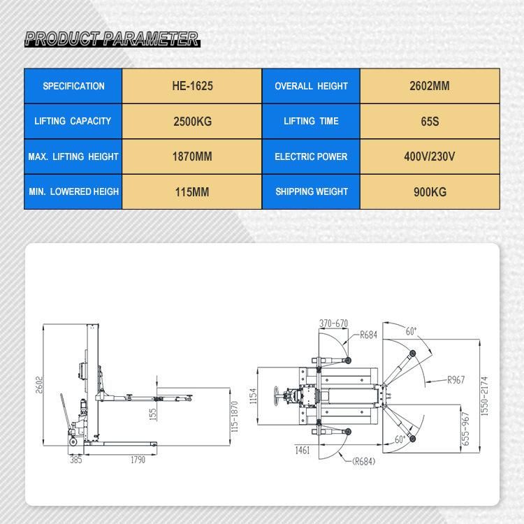 China Cheap Mobile Car Hoist Single Post Car Auto Lift for Car Repair Service