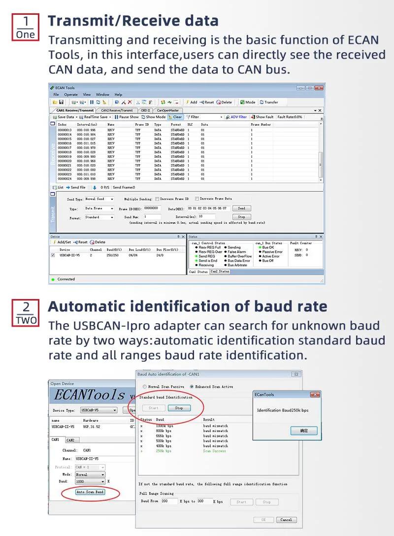 USB Can Bus Adapter USB to Can Analyzer Adapter