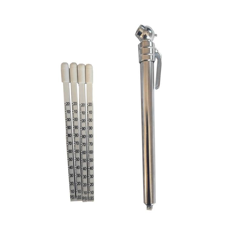 China Factory Plastic Head Metal Tube Pen Tire Gauge