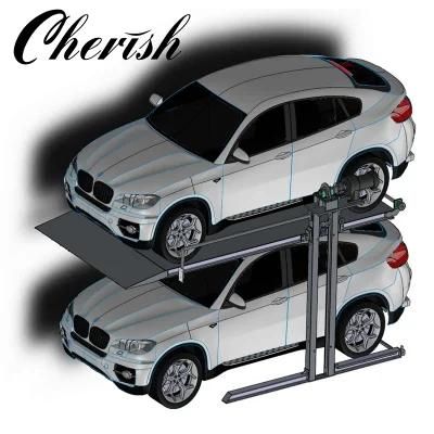 Motor Drive Parking Lift Systems for 2 Cars