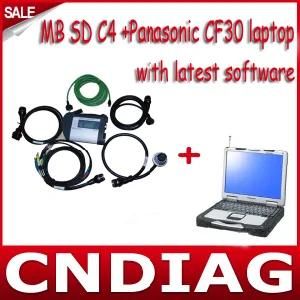 High Specification CF-30 2014.05 MB SD Connect Compact 4 Star Diagnosis with Panasonic Toughbook CF-30 MK2 Touch Screen Used in Military