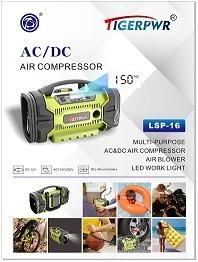 AC and DC Air Compressor with Air Blower and LED Light and Digital Display