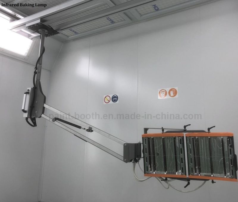 European Standard Car Preparation Booths with Infrared Baking Lamp for Automobile