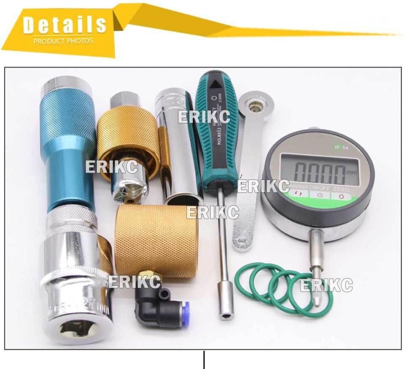 Erikc Removable Kits Diesel Injector Shims Gap Gasket Adjusting Measuring Tools Disassemble for 320d Heui C6 Injector