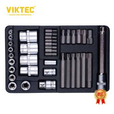 38PC 1/4&quot;, 3/8&quot; &amp; 1/2&quot; Drive Socket Set (VT13373)