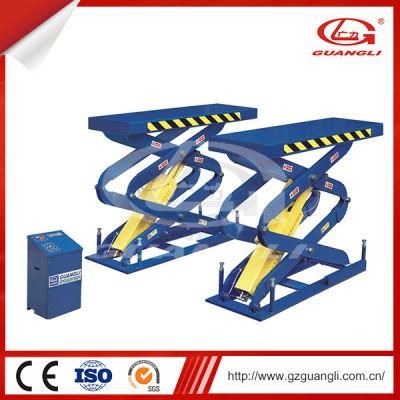 Guangli Factory Directly Supply High Quality Gl3000A Small Scissors in Ground Car Lift