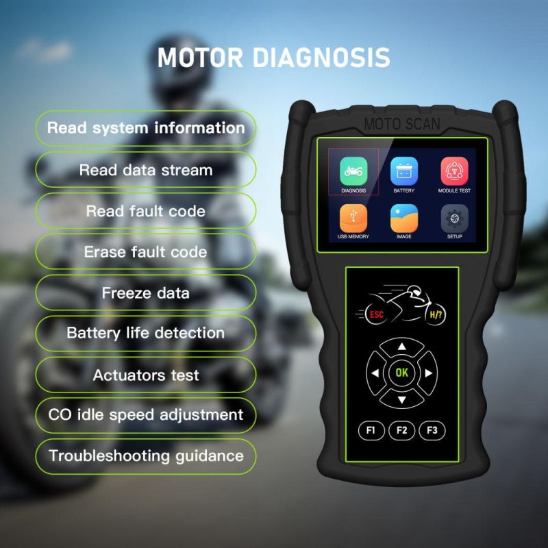 Jdiag M100 PRO Motorcycle Scanner Diagnostic Tool Diagnostic Scanner for Motorcycle Professional Inspection Standard Version